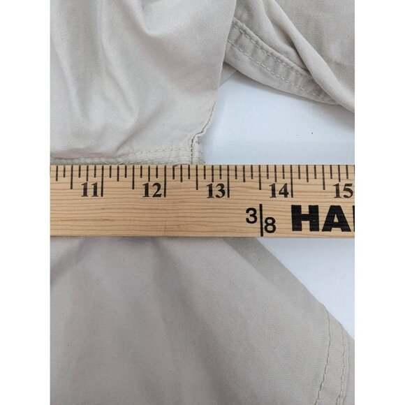 Ruff Hewn Men Beige Flat Front Cotton Blend Cargo Shorts Size 38 - Picture 7 of 10